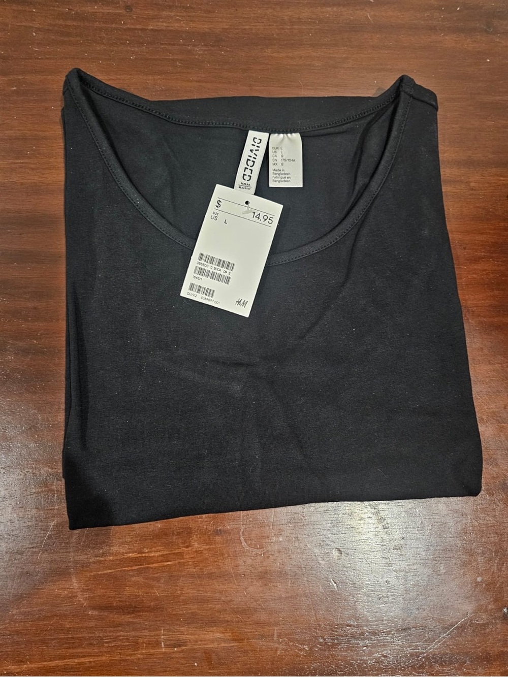 Divided Black Scoop Neck T-Shirt